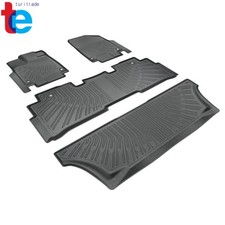 Fit For Honda Odyssey 2018-2026 Tpe Floor Mats 3row 4pcs Black Left Right Side