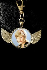 Florence Henderson carol Brady bunch bag clip borsa bagaglio portachiavi strass