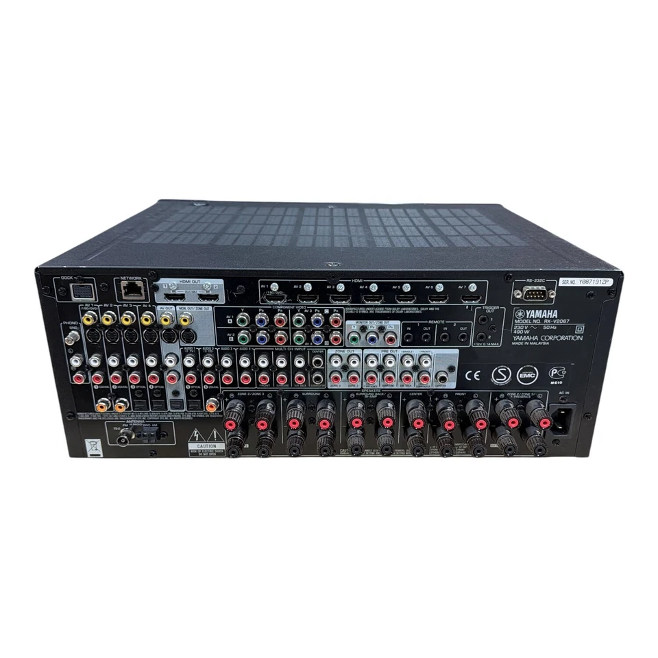 YAMAHA RX-V2067 Natural Sound AV Receiver (mit Kratzern, ohne Fernbedienung) - Bild 2 von 3