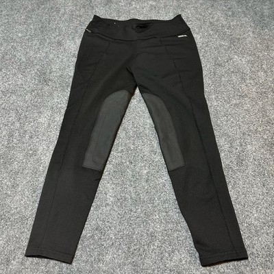 Kerrits Pants Womens Medium Black Pull On Base Layer Activewear Made USA