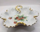 1950s Strawberry Scalloped Edge Dish From Japan Stamped K L S — photo 6