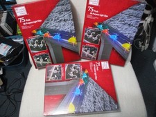 3 pack Home Accents Holiday 75 per Pack All Purpose Gutter Light Clips New