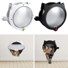 Cat Door Pet Door Weatherproof Easy to Install Strong Pet Supplies Lightweight