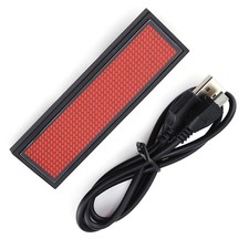 RED LED Scrolling Sign/Name Badge/Message Tag Display Board