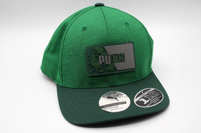 PUMA Flexfit 110 Snapback Golf Hat Tour Exclusive Tech Green Adjustable