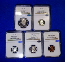 1964 PROOF SET TOP POP 1 OF 16 SETS KNOWN 3RD PARTY QA CERTIFIED PF69*CAMEO NGC