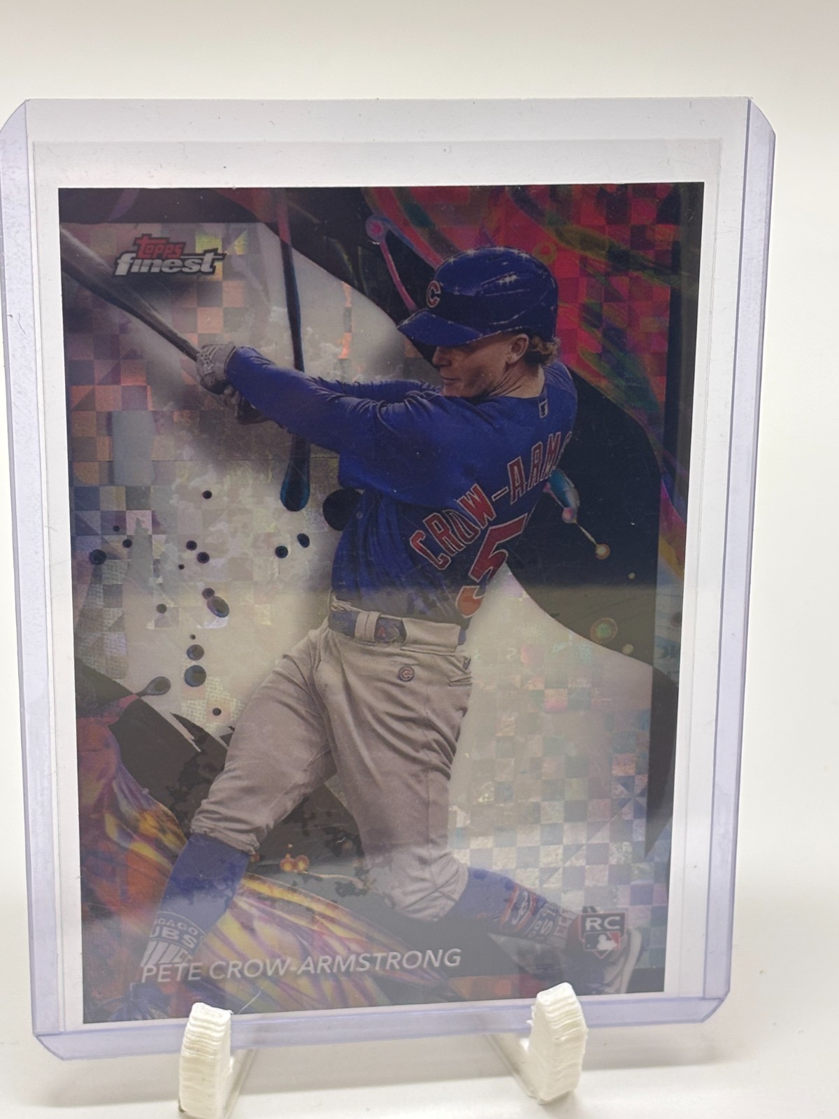2024 Topps Finest Pete Crow Armstrong Rookie #104 Checkerboard Refractor RC Cubs