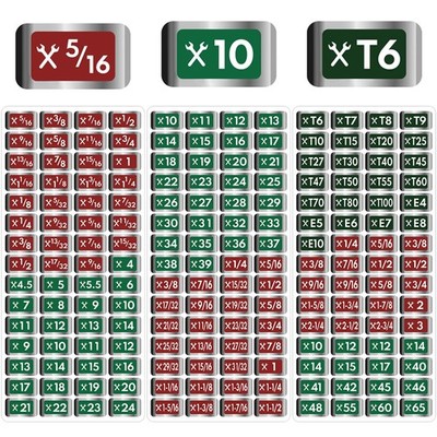 Gersoniel 180 Pcs Tool Box Labels Stickers and Decals 7.9 x 3.7 inch, Black 