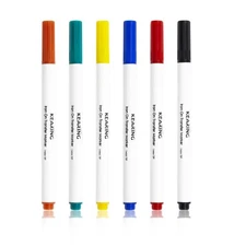 Iron-on DIY Sublimation Markers / Transfer Markers Assorted Tip Sizes, 6 Pack