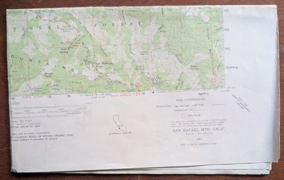 USGS Topo Map 7.5' Quad San Rafael Mountain, California 34030-W11935/15, 1959
