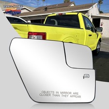 For Ford F150 2021-2025 Right Side Heated Mirror Glass W/ Plate