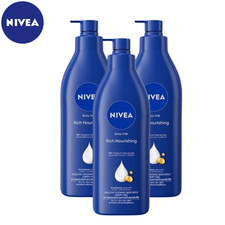 NIVEA Rich Nourishing Body Milk 3x350ml | Dry...
