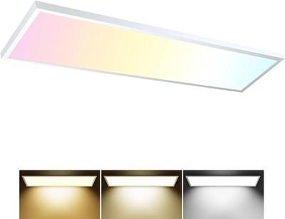 1PACK 1X4 LED Flat Panel Light Surface Mount LED Ceiling Light, 5500LM 50W TRIAC