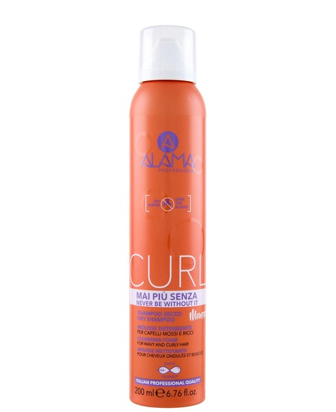 Shampoo Secco In Mousse Per Capelli Ricci Alama 200Ml-image