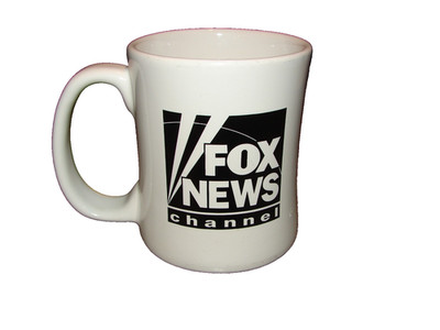Vintage Fox News Channel Advertising Coffee Mug/ Cup Heavy Restaurant Ware Nice!