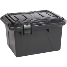 PLANO MOLDING Storage Box,Plastic,Black 817T22