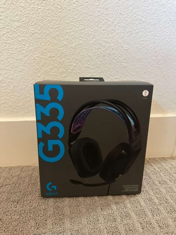 Logitech G335 Wired Gaming Headset Black Open Box PC PS5 Xbox Switch 3.5mm