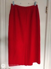 VTG Red Pendleton Sz 12 TALL Pencil Skirt Pockets Back Zip and Vent Holiday