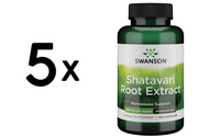 5 X Swanson Shatavari Ayurvedic Female Rejuvenator, 500Mg - 120 (149,92 Eur/Kg)