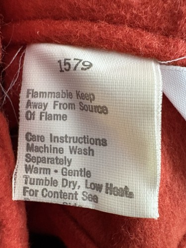 Woolrich Chamois Shirt Men Size L Burnt Orange Long Sleeve ButtonUp VTG - Picture 10 of 11