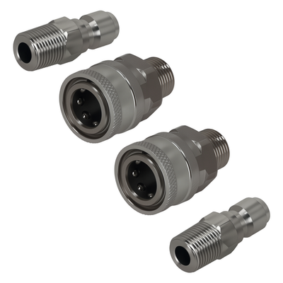 #ad #ad 3 8quot; NPT Male Pressure Washer Quick Connect Adapter Set Stainless Steel 4pc $36.90
