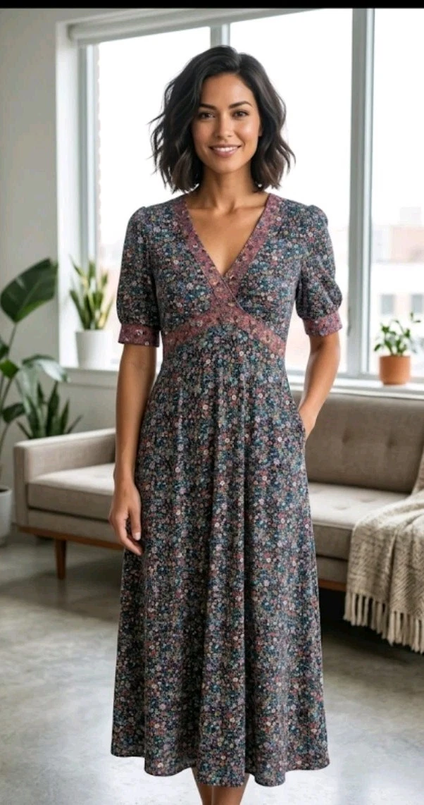 boden empire waist midi dress Empire Waist Midi Dress – Thirteen Thirteen Boutique main image 1