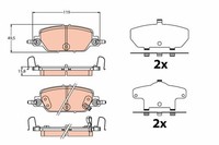 1 X Bremsbelagsatz BremsbeläGe TRW GDB2217 FüR Honda CR-V V
