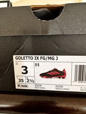 Brand New In Box Never Worn Kids Girls Adidas Goletto IX Cleats Size 3