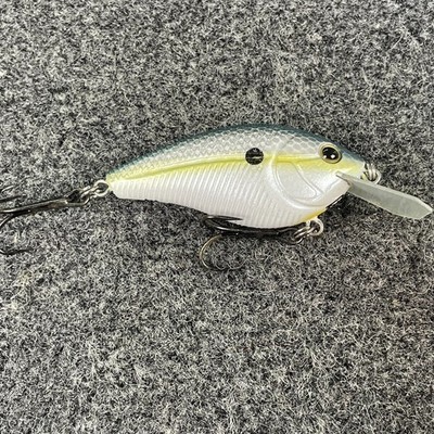 Livingston Lures Primetyme CB 1.5 Coffin Lip Crankbait 2.4'' Chartreuse Shad