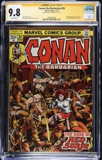 CONAN THE BARBARIAN #24 CGC 9.8 WHITE  SS ROY THOMAS CGC #2828824009