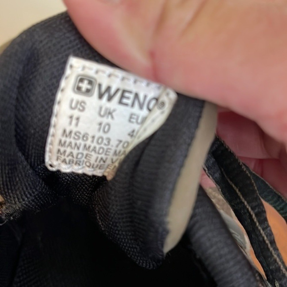 Wenger Swiss Military Mens Size 11 Hiking Shoes Brown Vibram‎ Sole EUC Wenger Swiss Military Mens Size 11 Hiking Shoes Brown Vibram  main image 4