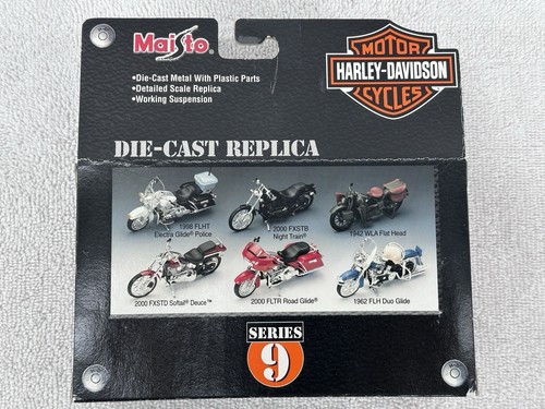 Maisto 1:18 Series 9 Harley Davidson 1962 FLH Duo Glide Die Cast Replica - Picture 3 of 6