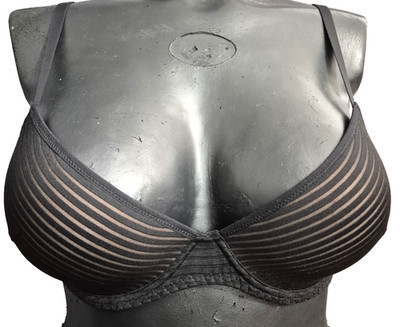 Antigel Rayures Ballerine Balconette-BH mit Bügel Gr.80D UK36D Luxus Wäsche