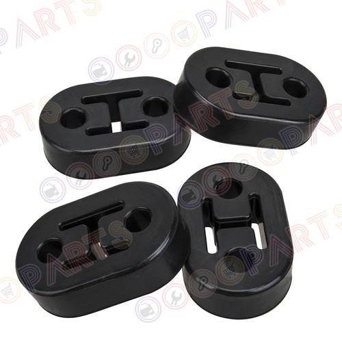 4 X Universal Car Vehicles Muffler Exhaust Pipe Mount Bracket Hangers Black 11.5 - Picture 5 of 8