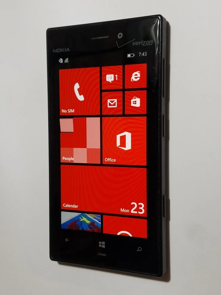 Rare Worldwide Unlocked Nokia Lumia 928 32GB Black Verizon Windows Smart Phone - Image 3 of 4