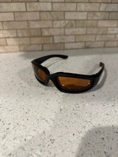 Epoch Eyewear Motorcycle Riding Sports Sunglasses Black Frame Smoke Lens