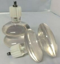 Finials Curtain Rail Ends Clear Transparent Double Grooved 28mm Pole Pair Argos