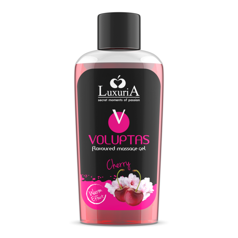 Gel Massaggio Edibile Afrodisiaco Luxuria Voluptas Ciliegia Cherry 100ml