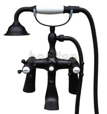 Oil Rubbed Bronze Bathtub Faucet Clawfoot Tub Filler Shower Mixer Tap stf502