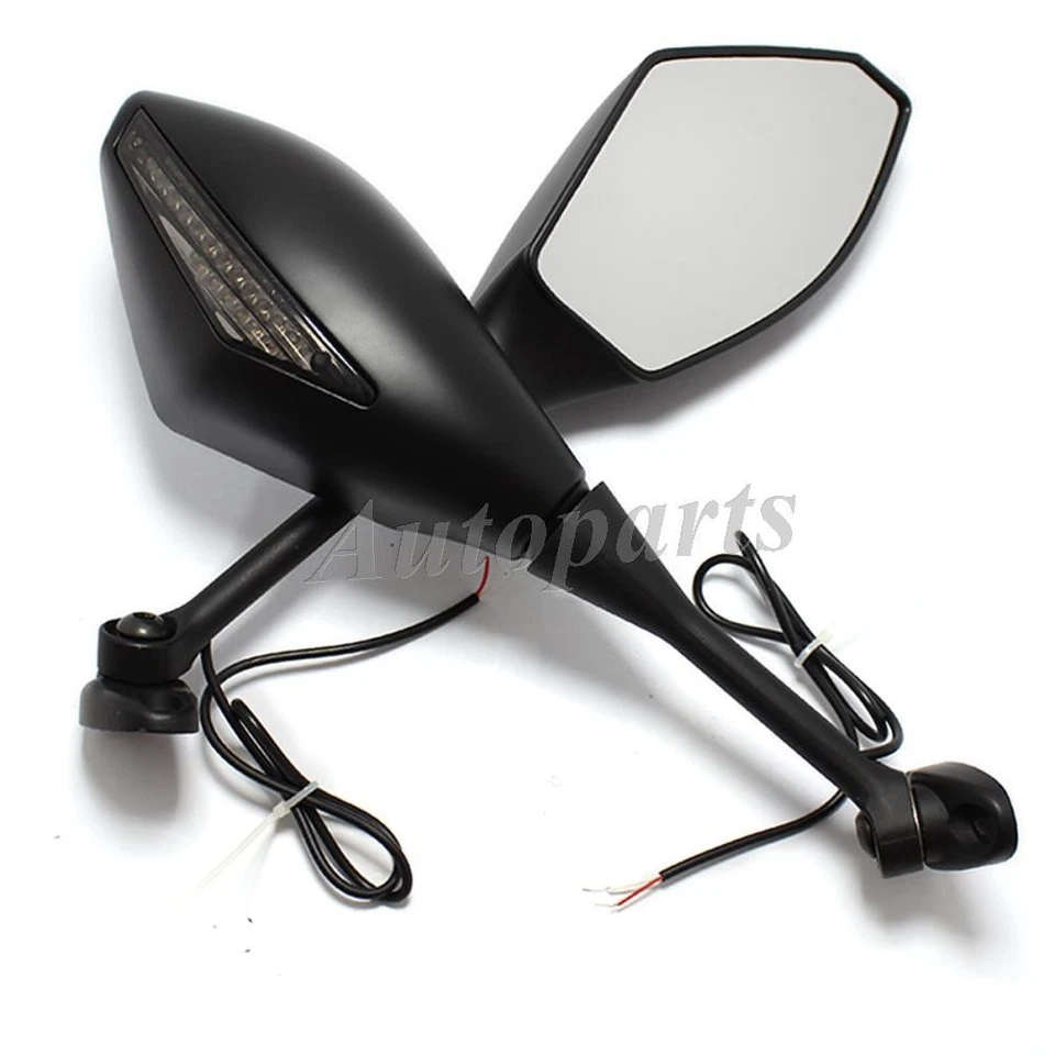 Espejos retrovisores negros mate para HONDA CBR600RR 2003-2011 CBR 1000 RR 2004-2007 Foto 4 de 4