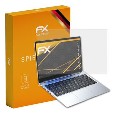 atFoliX 2x Displayfolie für Tecno Megabook T1 Schutzfolie matt&stoßfest Folie