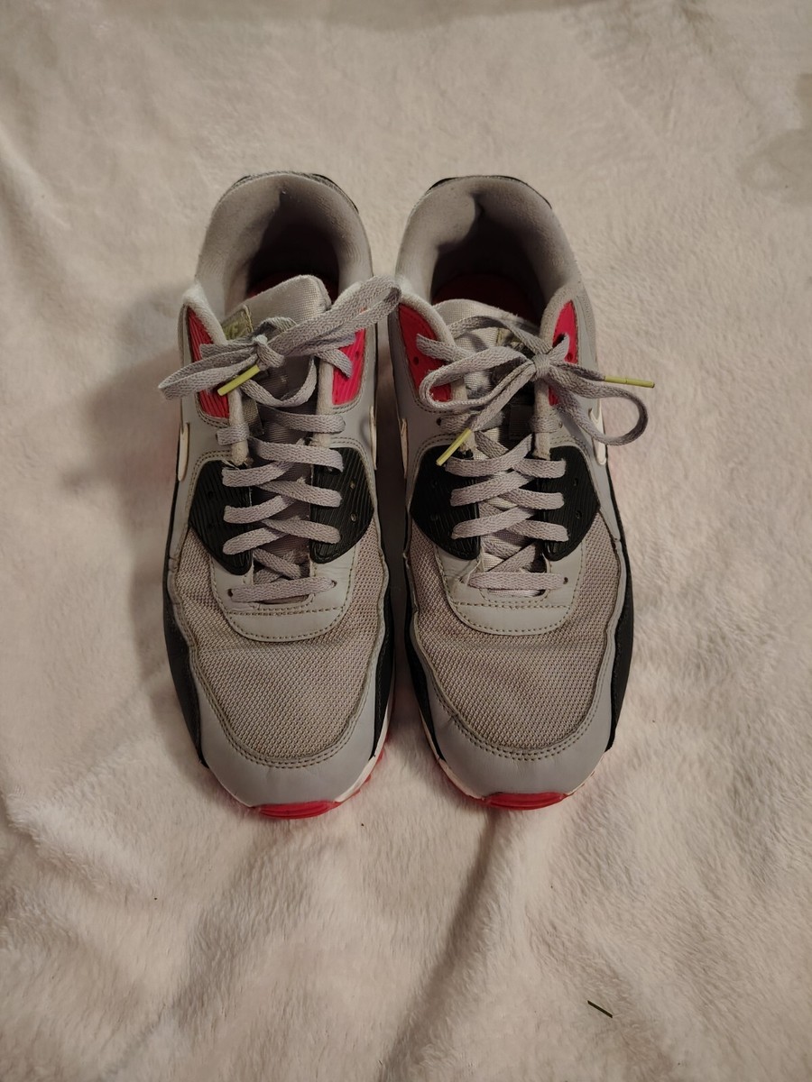 Nike Air Max 90 Essential Wolf Grey Rush Pink Shoes US SIZE