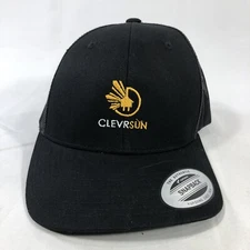 CLEVRSUN CLEVR SUN YUPOONG HAT CAP SNAPBACK BLACK ONE SIZE FITS MOST ADJUSTABLE