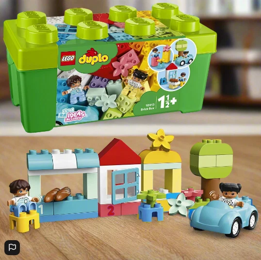 LEGO 10913 DUPLO Classic Brick Box Building Set with Storage, Toy Car,... - Photo 3/4