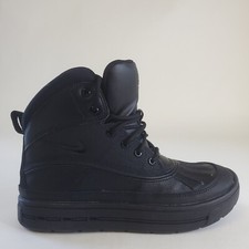 Nike ACG Woodside 2 High Triple Black GS Boots 524872-004 US Boys Size 4Y