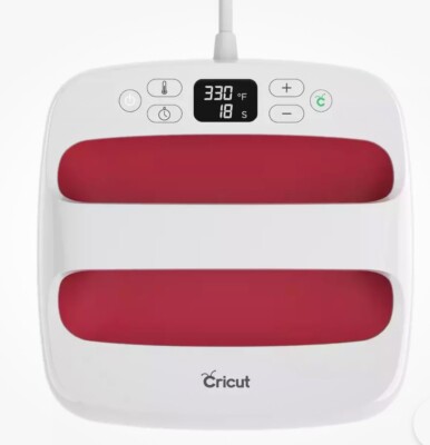 Cricut EasyPress 2 | Raspberry 9'' x 9'' | Heat Press W Bag Barely Used