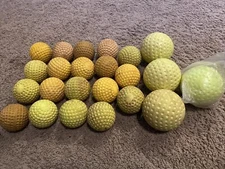Atec Pitching Machine Softballs And Baseballs Lot Of 19 J1
