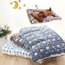 Dog Bed Flannel Thickened Pet Mat Washable Pet Cushion for Small Large Dogs Cats