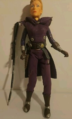 STAR WARS ZAM WESELL  12'' FULLY POSEABLE ACTION FIGURE AOTC - NO BOX - 2002