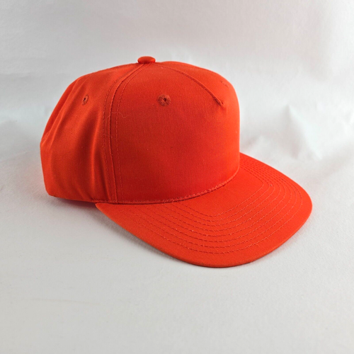 Sombrero de béisbol Twins Enterprise para hombre ajustable naranja en blanco vintage